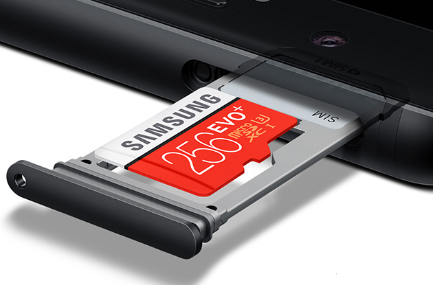 Galaxy Note 7 avec une carte Micro SD