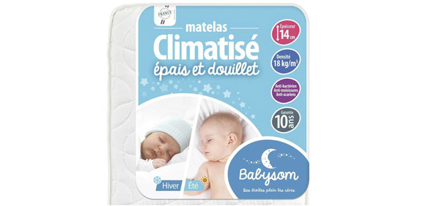 Matelas climatisé pour bébé