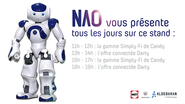 Programme de démonstrations par Nao à la Foire de Paris