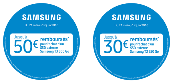 Offre spéciale Samsung SSD T3