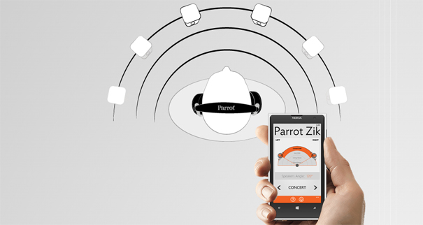 L'application Parrot Audio Studio permer de personnaliser l'écoute