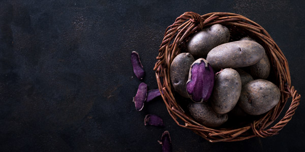 Patates douces violettes