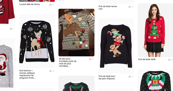 Tableau Pinterest Pulls de Noël