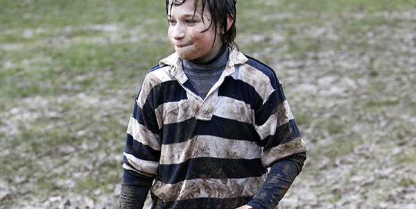 Le rugby et la boue font bon ménage...