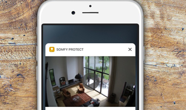L'application mobile permet de surveiller à tout instant sa maison.