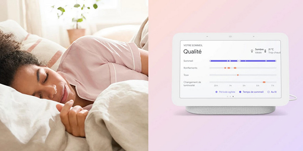 Google Nest Hub 2, il analyse votre sommeil