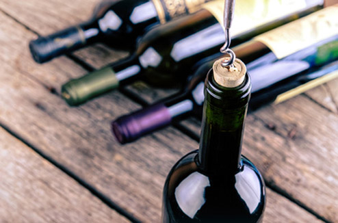 ensacar pour bouteille de vin en cuir