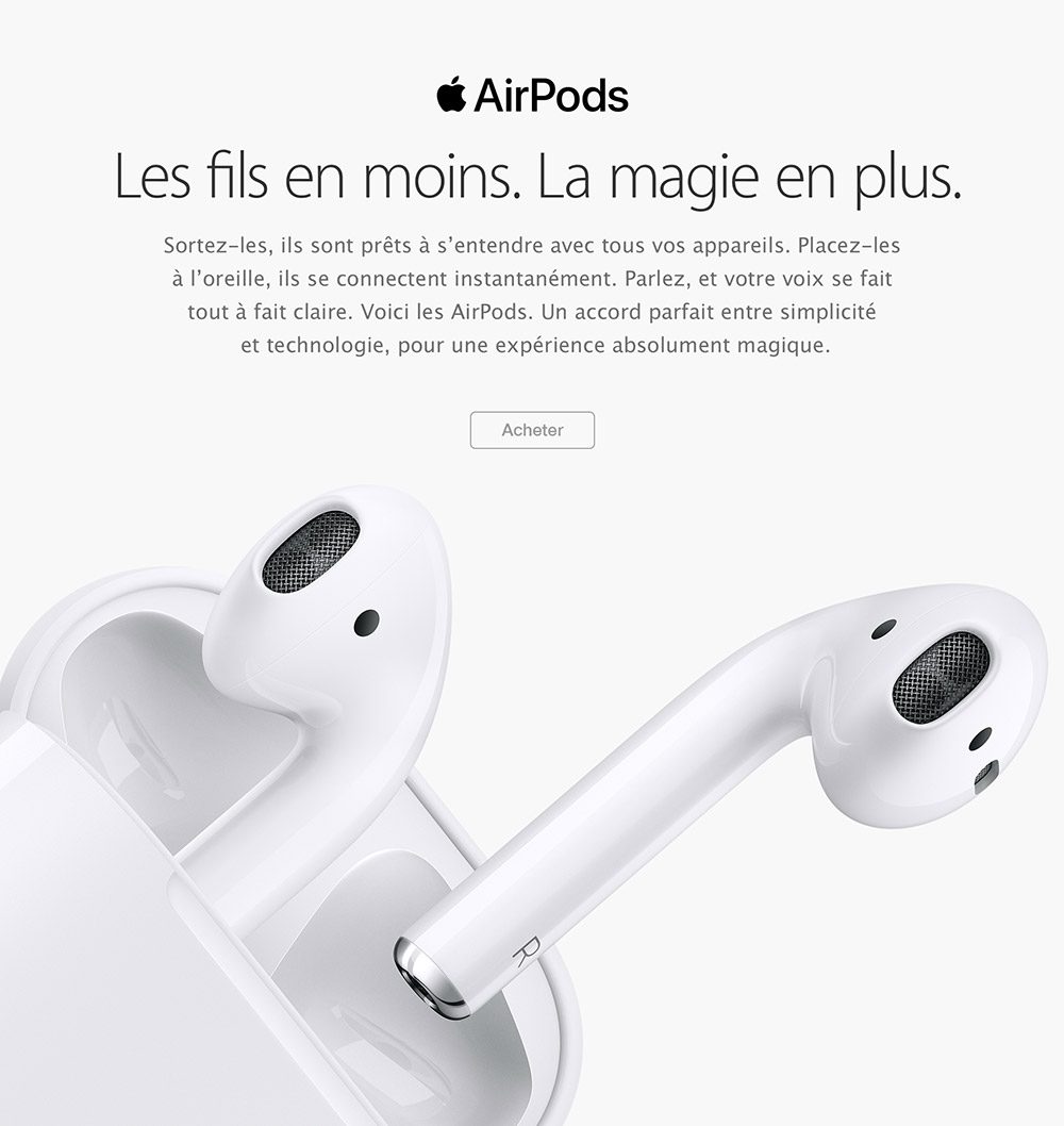 Les fils en moins. La magie en plus