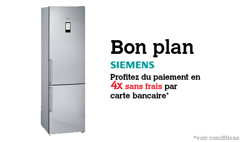 Siemens - Paiement en 4x sans frais