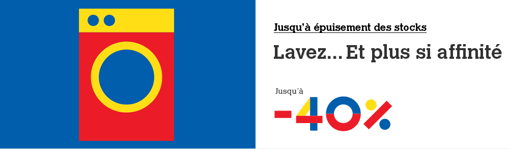 Lavage & Linge - jusqu'à -40%