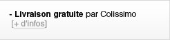 livraison gratuite Colissimo
