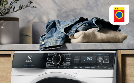 vetements sur une machine � laver