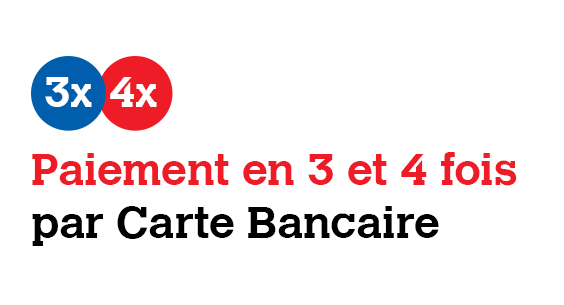 Paiement en 3/4 fois CB