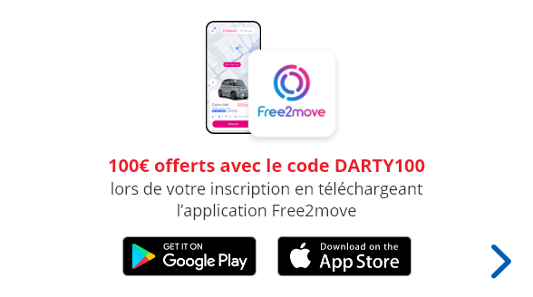100� offerts avec le code DARTY100 lors de votre inscription en t�l�chargeant l'application