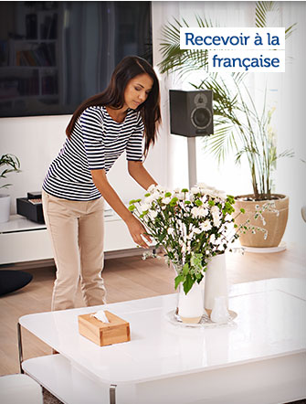 Recevoir à la
française