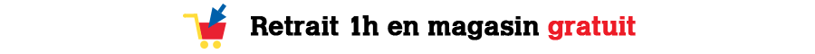 Retrait 1h en magasin gratuit