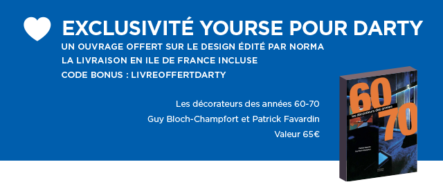 Un ouvrage sur le design offert avec le code bonus: livreoffertdarty