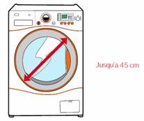 Un lave-linge dot d'une grande ouverture