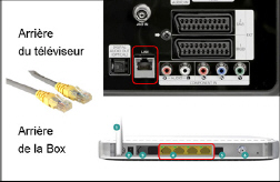 Schema connexion tv et Box en RJ45