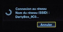 Connexion tv réseau wifi