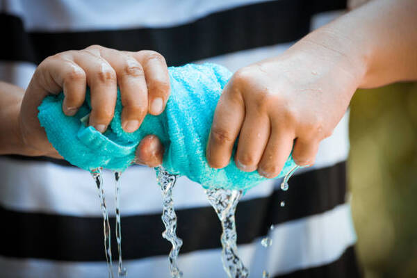 Linge mouillé