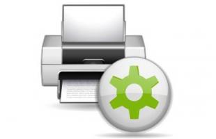 icone paramètre installation imprimante