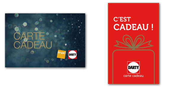 ELAN NOEL-XMAS CARTE CADEAU-GIFT CARD-FNAC DARTY 